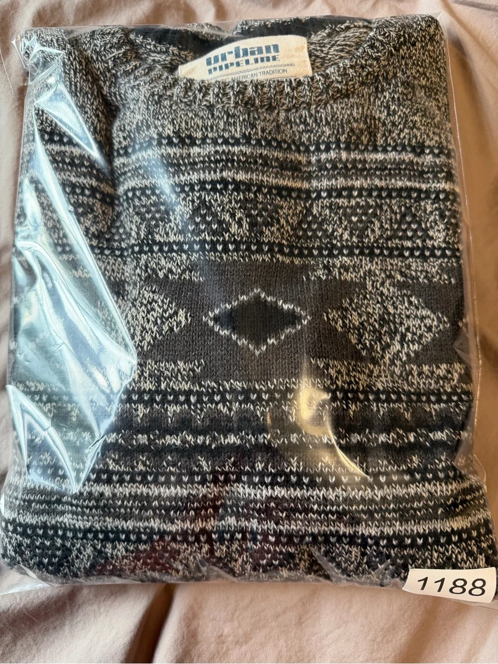 Urban Pipeline Mens Sweater Size Medium Fair Isle Grandpa Core Vintage Grunge
